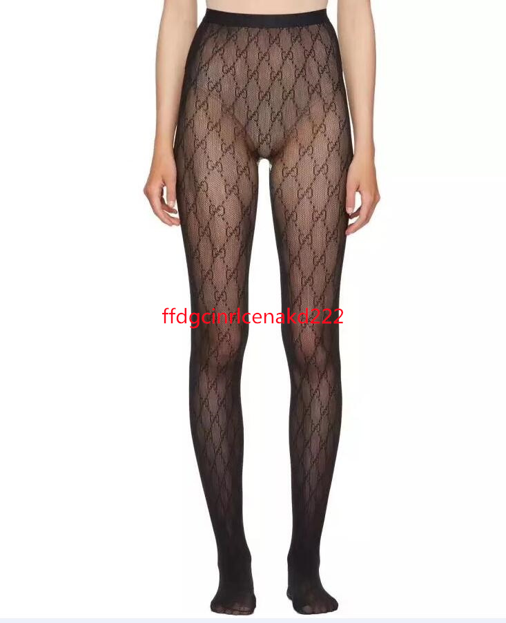 

37 GGHOT Classic Lace Mesh Hollow Out Pantyhose LADY Sexy Mesh tights hosierys Hot Letter Leggings Socks Women Stockings