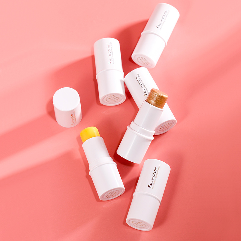 Waterproof Long-lasting Cheek & Lip Contour Sticks Concealer Cosmetics Smooth and Natural Blush Highlighting Multi-use Makeup Easy To Apply 6 Col-image-755189508