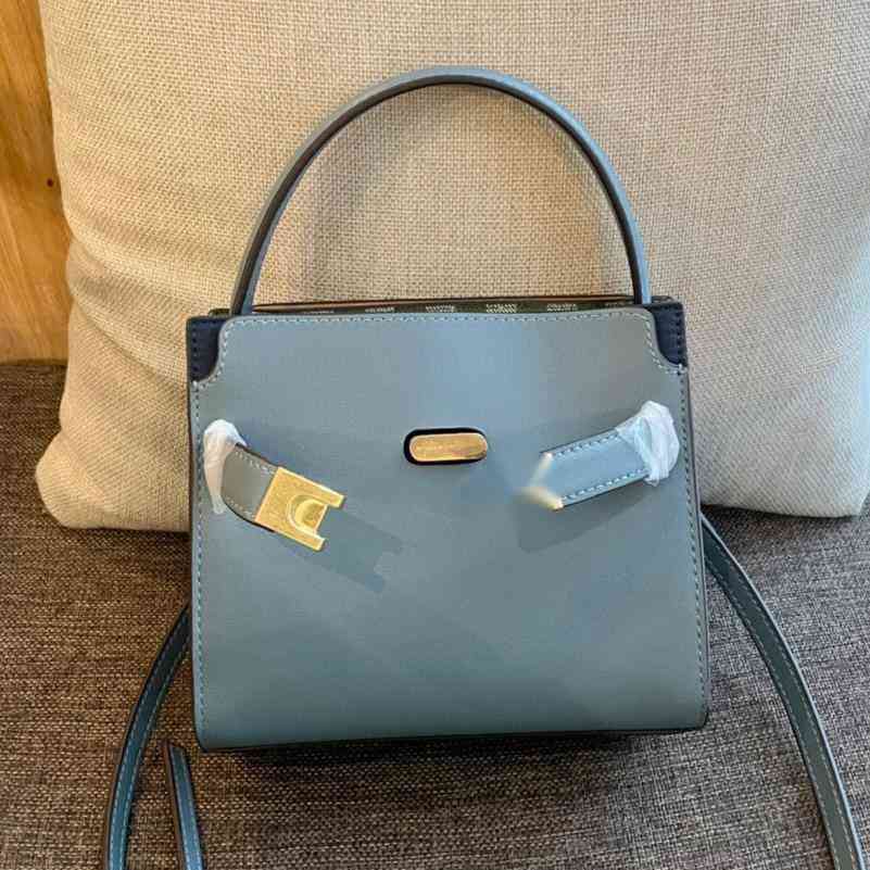 Luxury Handbags and Storage Outlet TB Mini Hand lattice contrast lock Single Shoulder Messenger Bag Fashion Women's desi-image-726699663