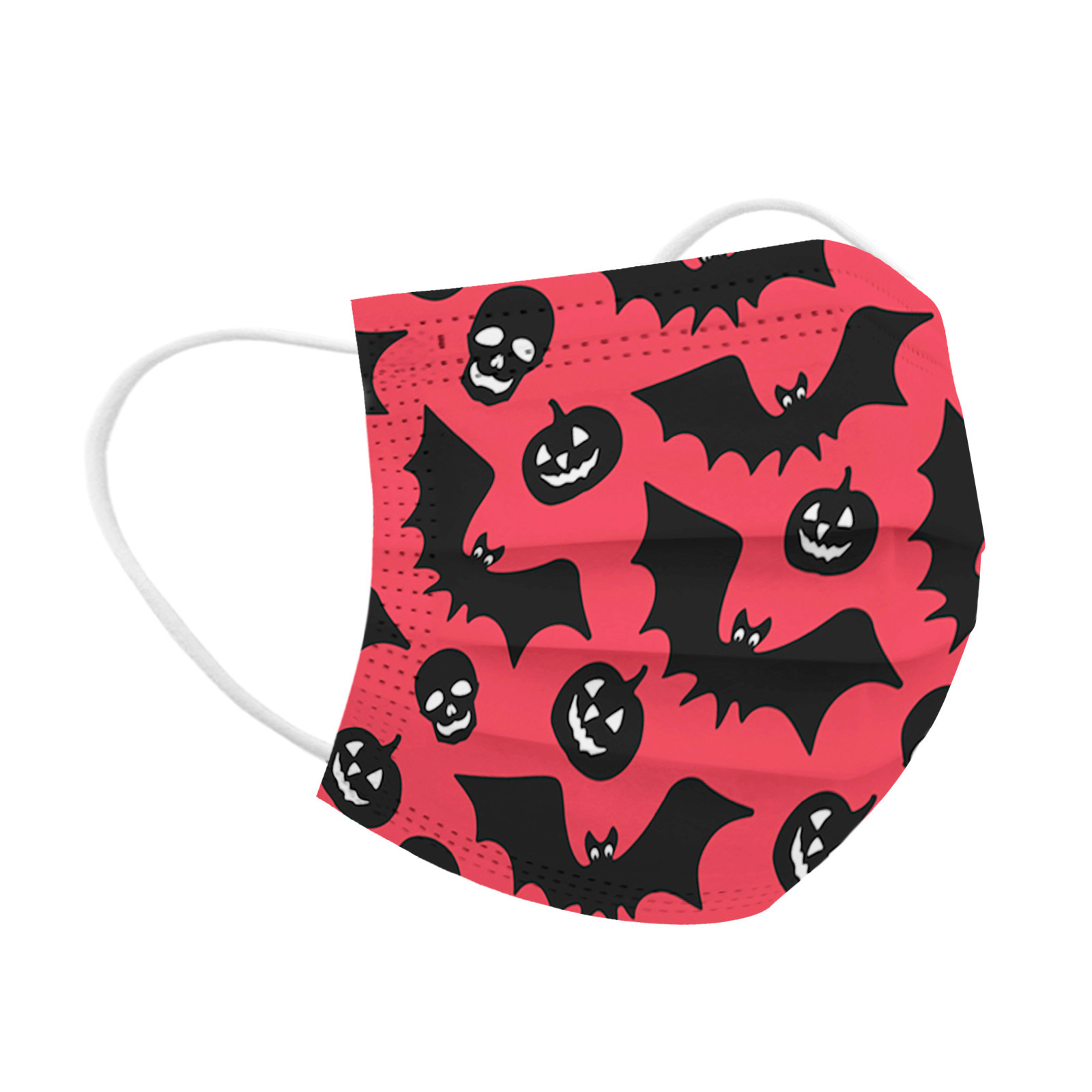 

2021 New Classic Halloween Designer Face Mask color printing disposable 3d stereo children protective masks