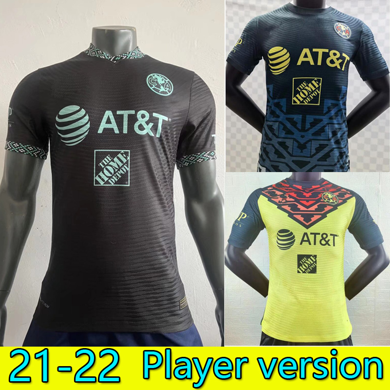 

Player version Club America G. Dos Santos 21 22 home third Soccer jersey R.SAMBUEZA P.AGUILAR RODRIGUEZ F. VINAS HENRY 2021 2022 away Mexico club Football Shirt Tigres Léon