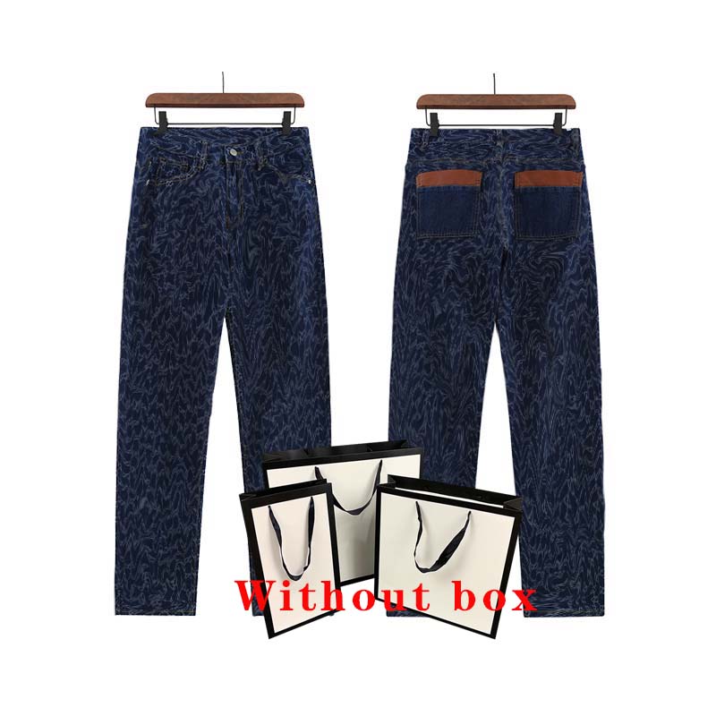 

Mens Designer Jeans Denim Classic Letter Casual Trousers Pant Men Fashion Streetwear Fit Pants Jean Women Spring Autumn Size -2XL, Navy