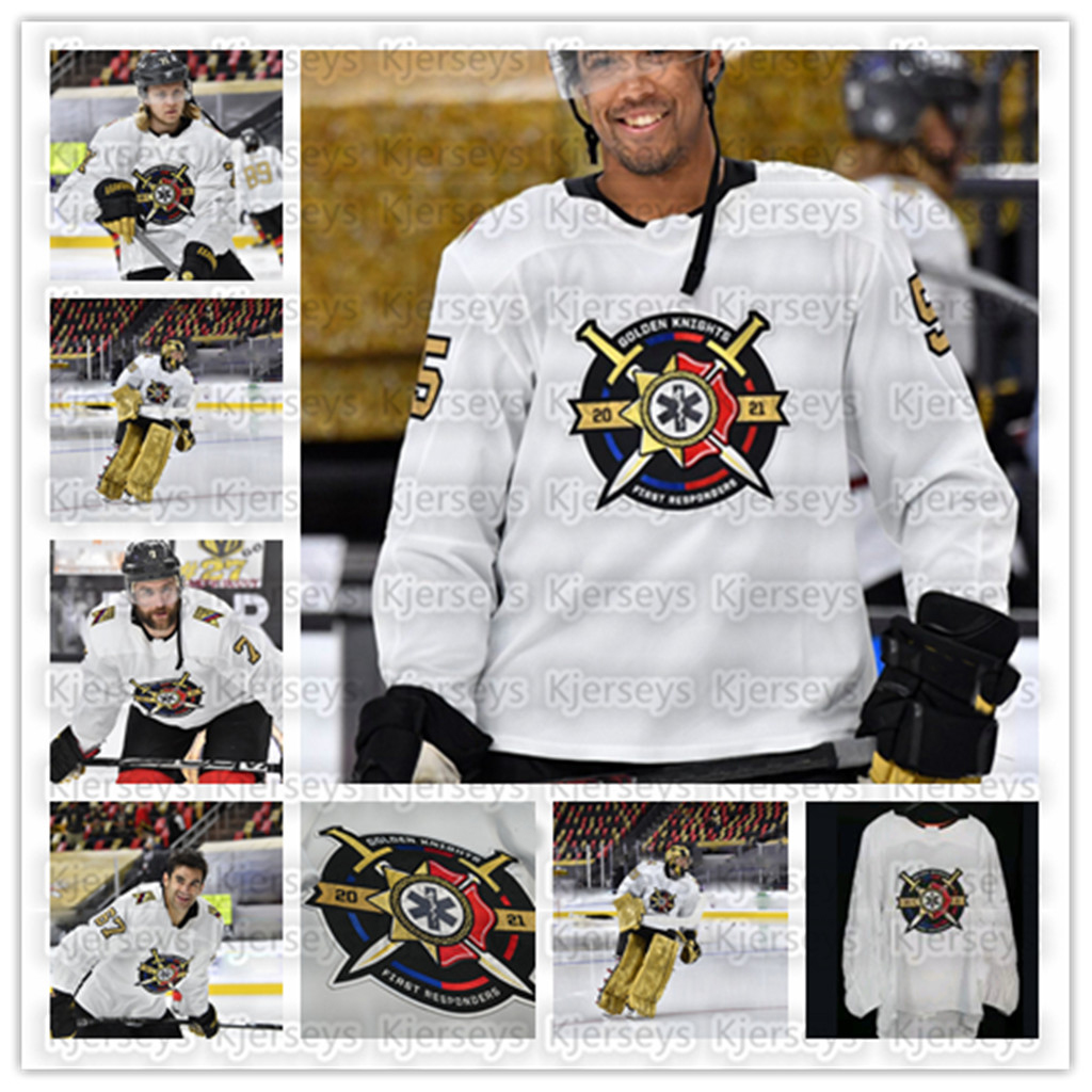 

youth Vegas Golden Knights Jersey 2021 first responder 61 Mark Stone 71 William Karlsson 67 Max Pacioretty 29 Marc-Andre Fleury Robin Lehner Smith, Black;red