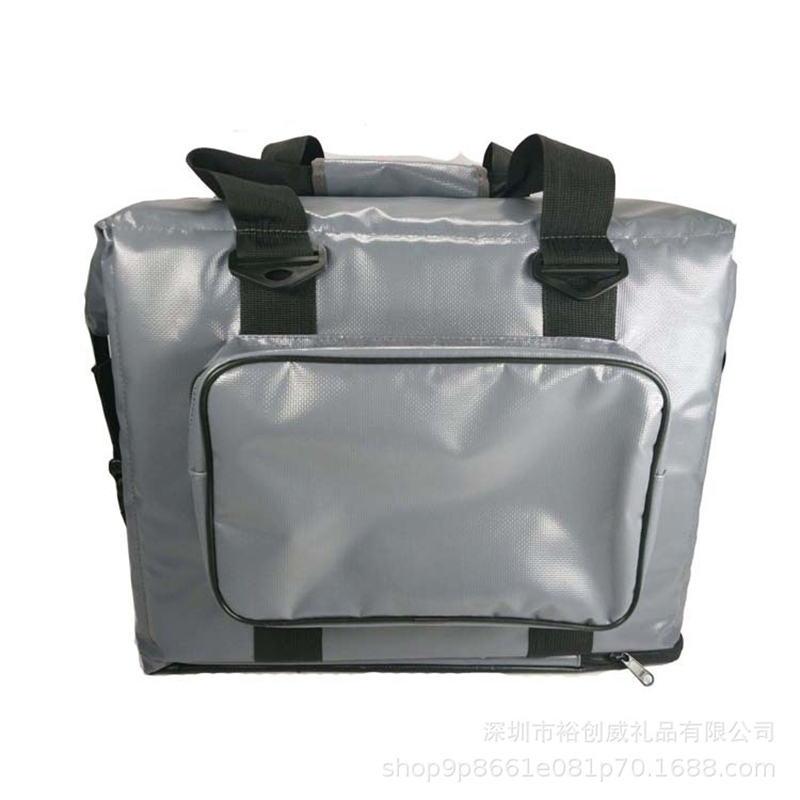 

Longgang portable oblique cross picnic large capacity ice outdoor lunch box thermal insulation bag, Grey