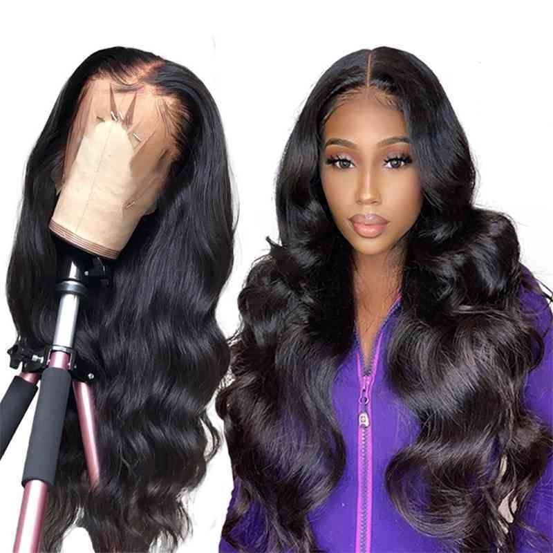 

small curly chemical Black fiber wig half hand hook front lace false headgear, 18 inch