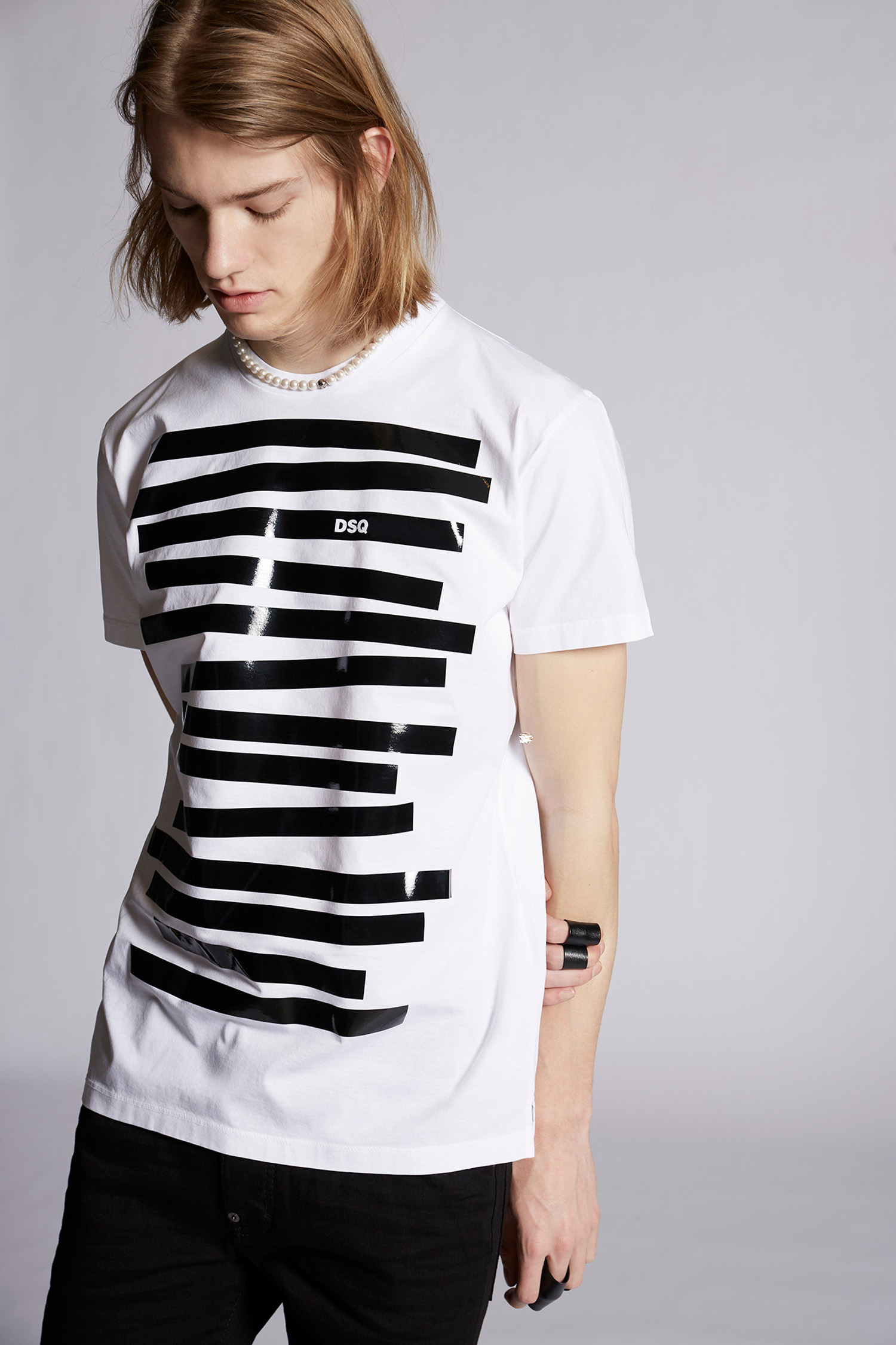 

DSQ Glassified T-Shirt Mens Designer T Shirts Black White Men Summer Fashion Casual Street T-shirt Tops Short Sleeve Size M-XXXL 6866, White;black
