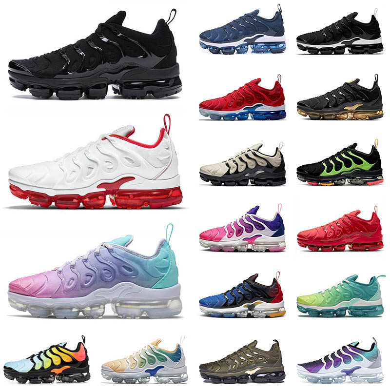 

Tn Plus Men Running Shoes US 13 Triple Black University Red Pastel Women Dark Blue Cargo Khaki Sunset Trainers Sneakers 36-47, D15 aurora green 36-47