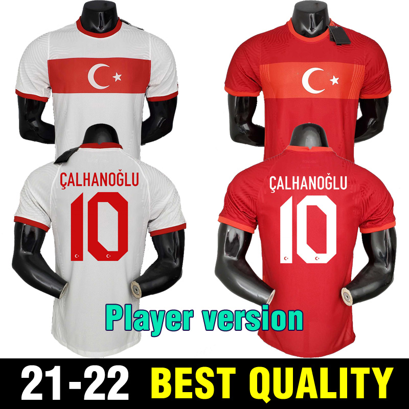 

Player version 2021 Turkey Soccer Jersey ARDA INAN TOSUN TUFAN ERKIN MALLI TOPA CALHANOGLU OZTEKIN Custom Home Red Football Shirt Uniform 20 21, Black;yellow