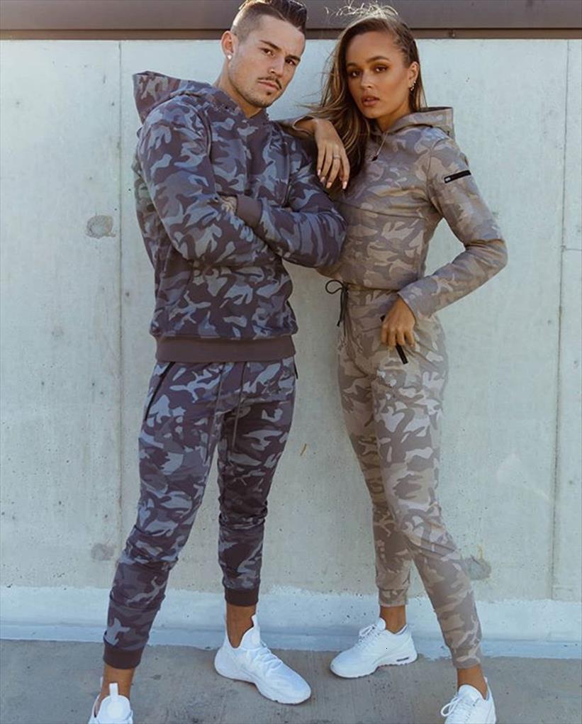 

season muscle brothers sport suit mens tracksuit fitness outdoor sports running training camouflage two piece, Gray