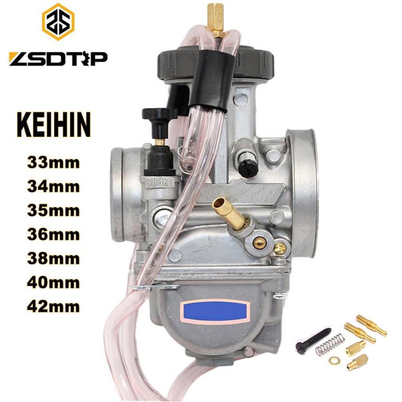 

Motorcycle Fuel System ZSDTRP KEIHIN PWK Carburetor 33 34 35 36 38 40 42mm Racing Parts Scooters Dirt Bike ATV With Power Jet Used 250cc