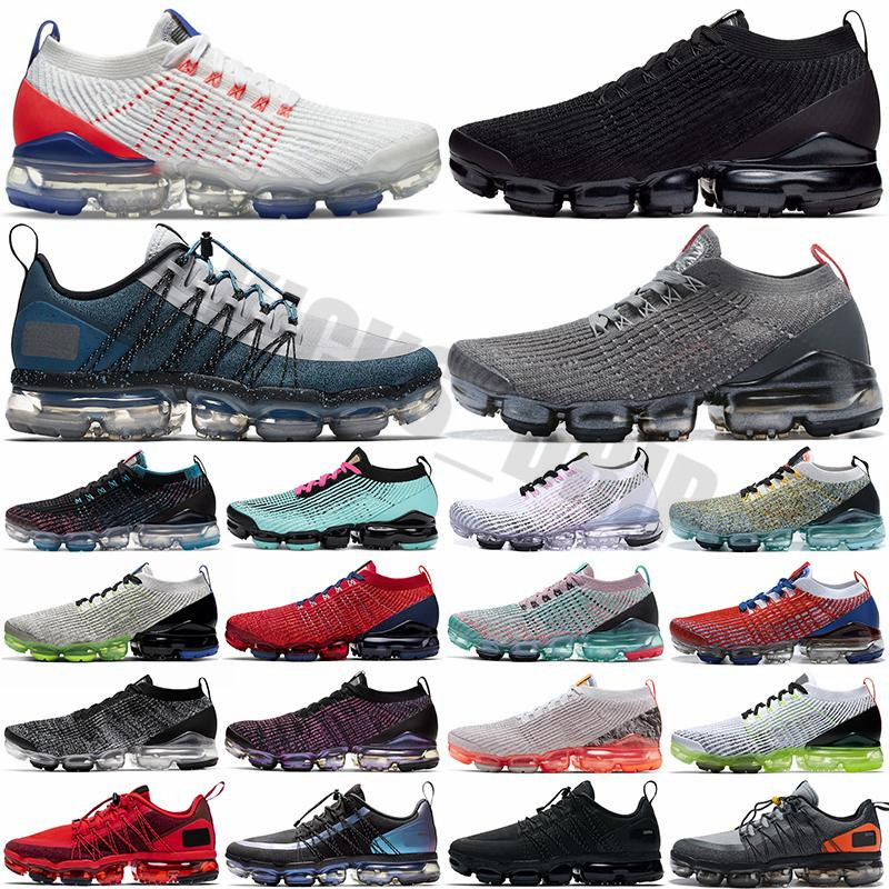 

2021 3.0 Mens Running Shoes Run Utility Outdoor Trainers Womens USA Triple Black Baltic Blue Fashion Men Women Sports Sneakers WITH SOCKS TAGS, 44