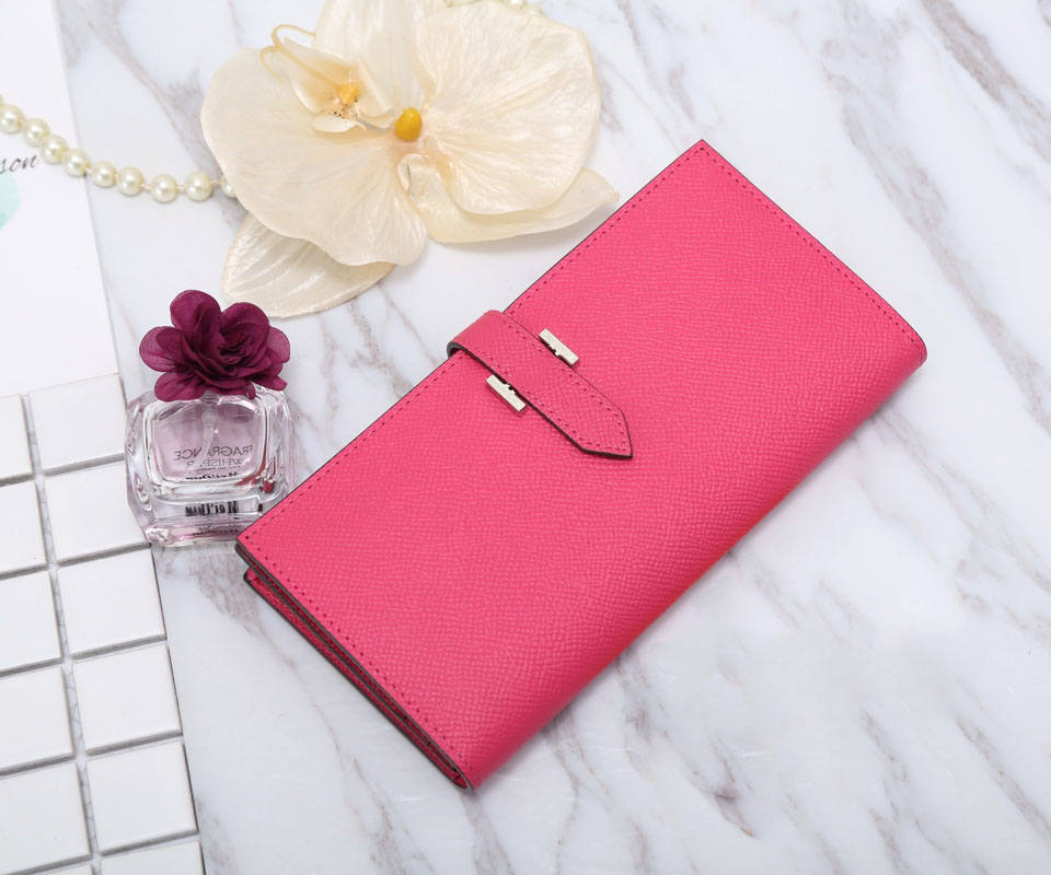 

Luxury designer Women wallets Genuine Leather classic lady clutch cards coin purse note compartment fashion standard long wallet, Red;black