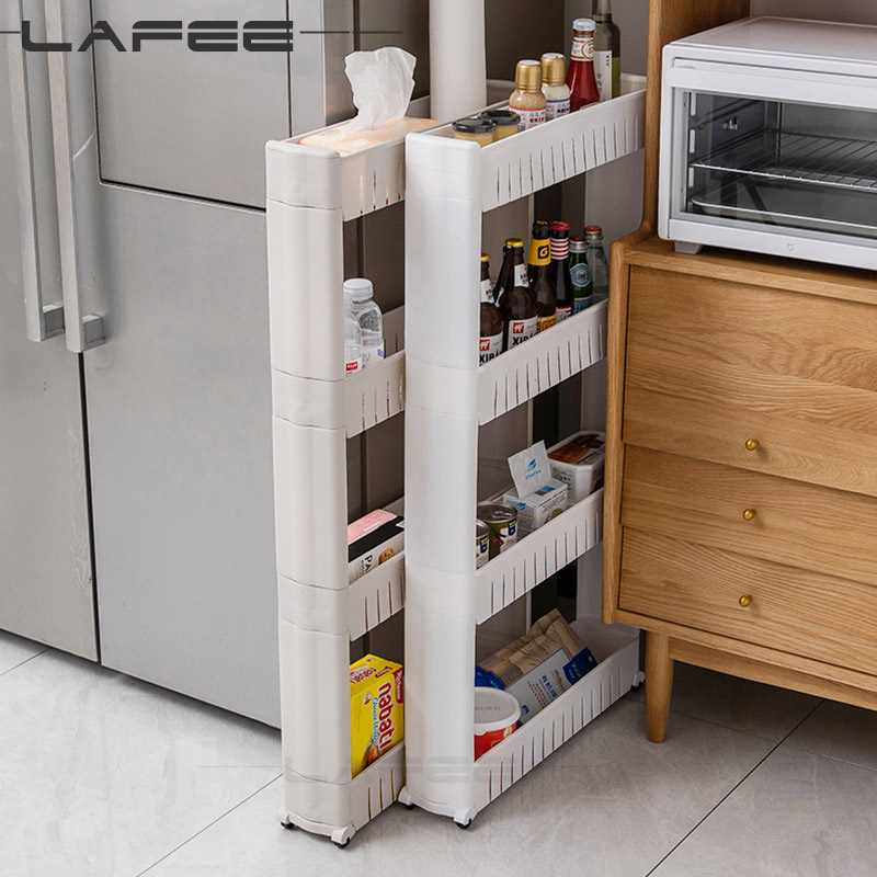

Interspace storage rack Gap shef puey mobie kitchen toiet gap rack bathroom storage rack fridge side seam finishing