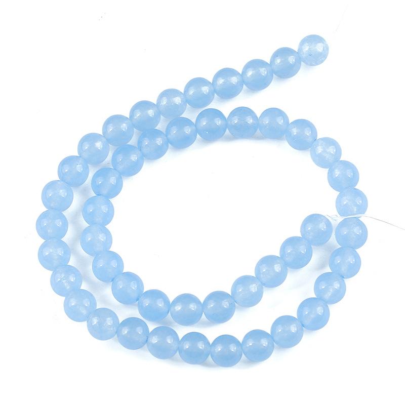 

Other Aquamarines Natural Mineral Gem Round Beads For Jewelry Making 4 6 8 10 Mm Spacer Loose Stone Diy Bracelet Necklace