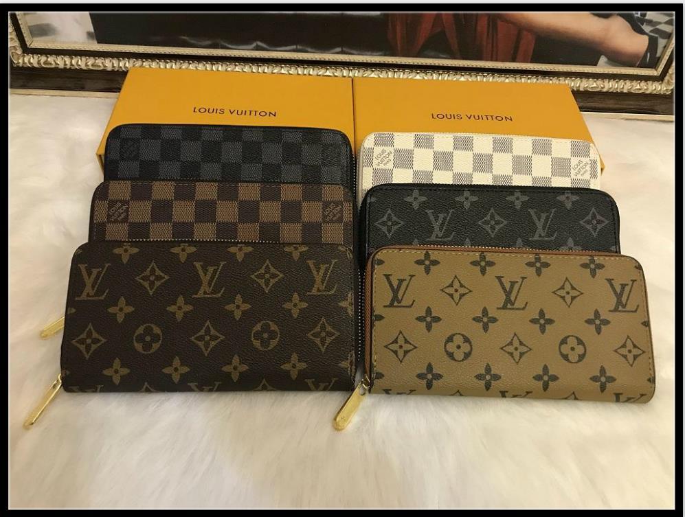

LV LOUIS Bag VITTON YSL Zipper Wallets Women Purse Long Wallet Fashion Ladies Clutch Men Shoulder Bag La&#68ies Han, Red;black