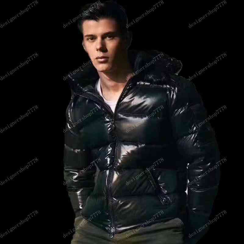 

Men's Down & Parkas Mens winter down jacket hooded jackets men women Couples Parka Outerwear thick coat black red fashion pies overcome size S-3XL X79T# AZ5F, 1# shoe box