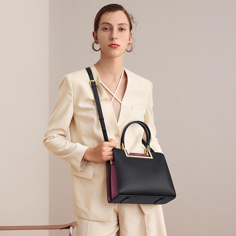 

Evening Bags 2021 Women's Leather One Shoulder Messenger Fashion Bag Cowhide Tote Handbag
