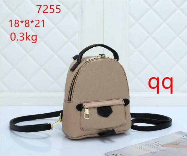 

2022 Fashion Women's embossing Palm Springs Backpack genuine leather MINI backpacks women leather Fashion designer backpack, White