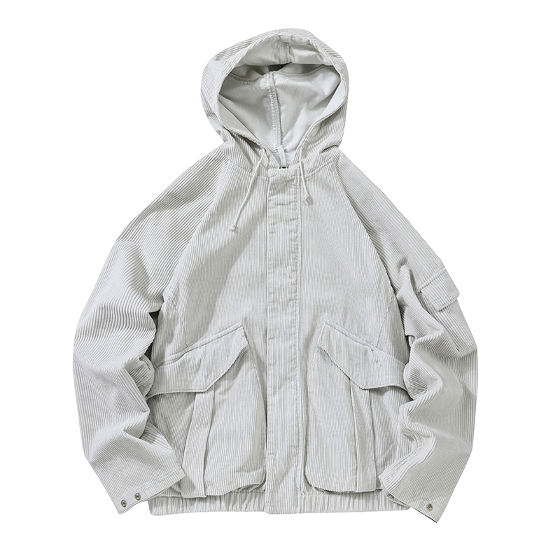 

Stone pirate 21fw short jacket Autumn and winter corduroy co branded hooded Solid embroidered armband warm thin coat, Solt out