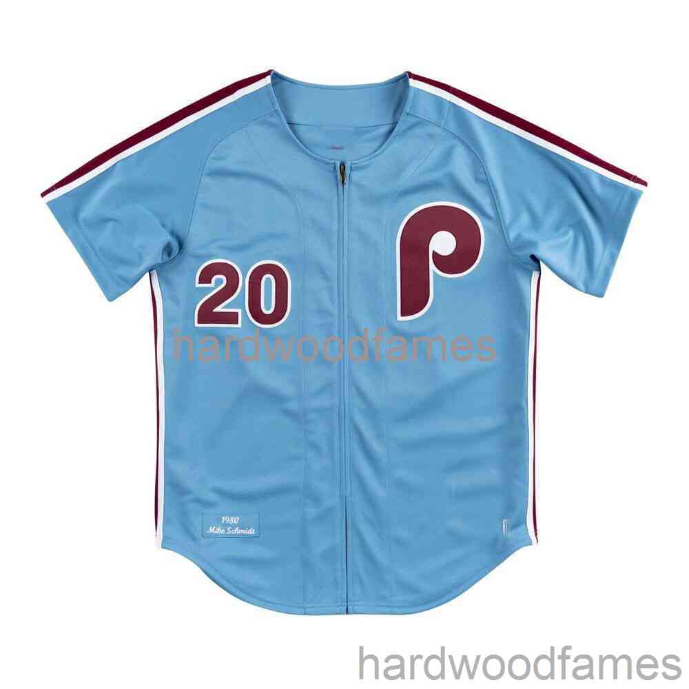 

Custom Mike Schmidt Mitchell & Ness Blue 1980 Jersey Stitched Men Women Youth Kid Baseball Jersey -6XL