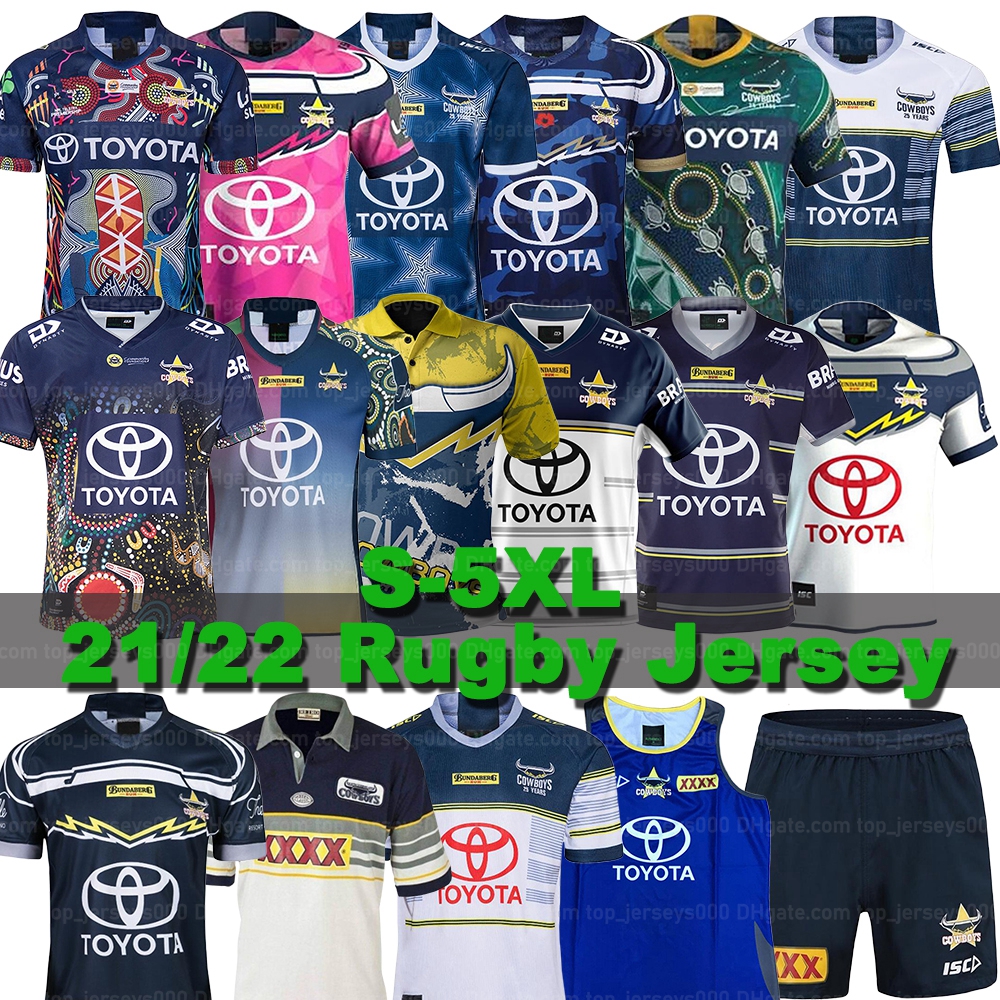 

21/22 Cowboy Rugby Jersey Queensland Shirts Thurston Taumalolo Scott Morgan Cooper Feldt Bolton Barba Hess Jensen Gilbert Cotter Top Men&#03, Black;gray