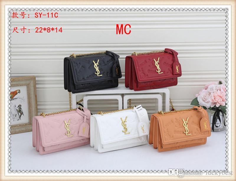 

Fashion Crossbody Shoulder HandBag Women Purse Messenger Bags Wallet Tote Clutch LV Louis Bag Vitton YSL SY-11C, Red;black