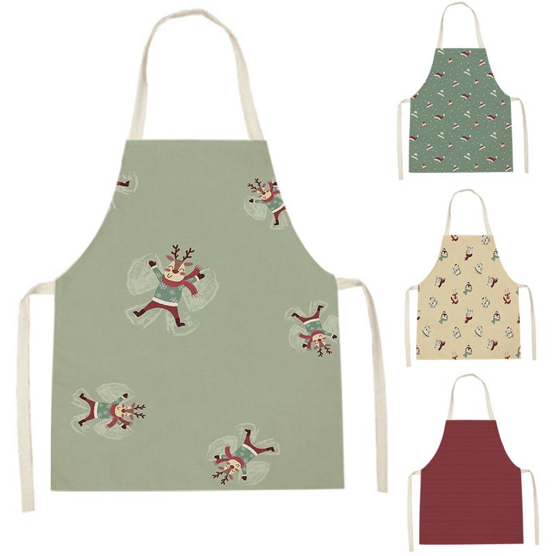 

Aprons WQL2961 Kitchen For Women Linen Bibs Household Cleaning Apron Home Waterproof Chefs Cooking Baking Child