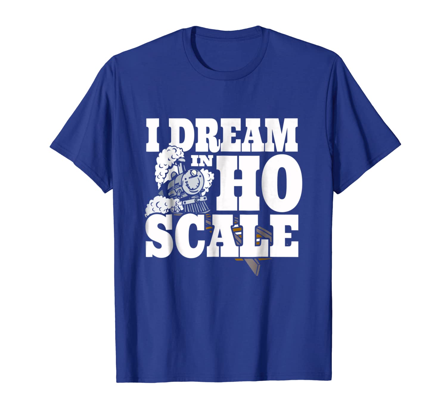 

i dream in ho scale model train railroad track t shirt, White;black