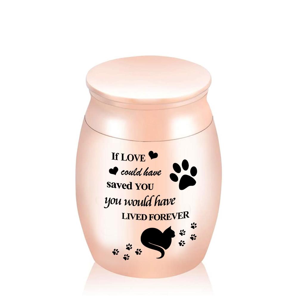 

30X40MM Pet cremation urn pendants,funeral ashes jar keepsake to store animal ashes or hair-If love cauld have saved you,you would have lived forever