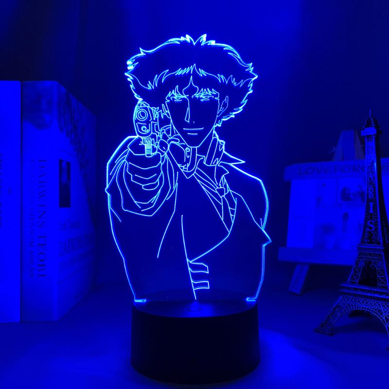 

Night Lights Anime Led Light Cowboy Bebop Spike For Bedroom Decor Kids Children Birthday Gift Manga 3d Lamp Bedside