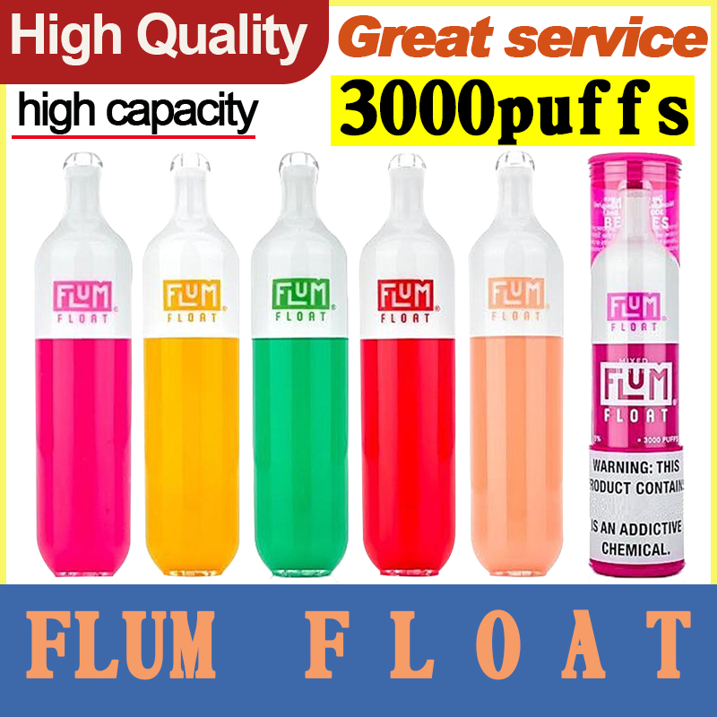 

FLUM Float Disposable Vapes E Cigarette Pods 3000puffs Vapor pre-filled Pen Device Cartridges Stick Style Portable Vaporizer VS Puff bars