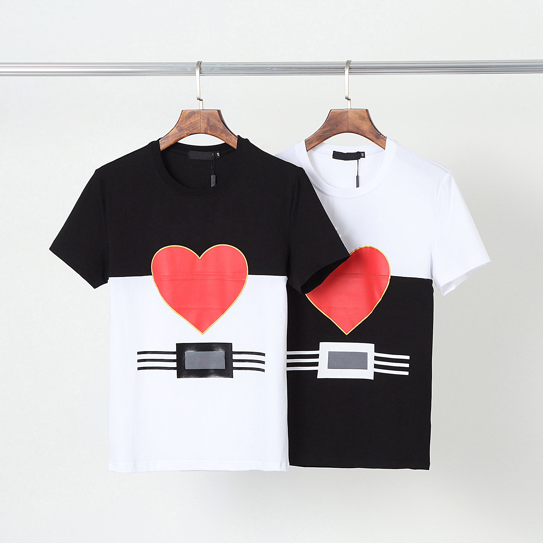 

Mens Luxury Designer T Shirts Summer Tops Printing cotton Tees Hip Hop Fashion Men Women Short Sleeve TShirts Size, White