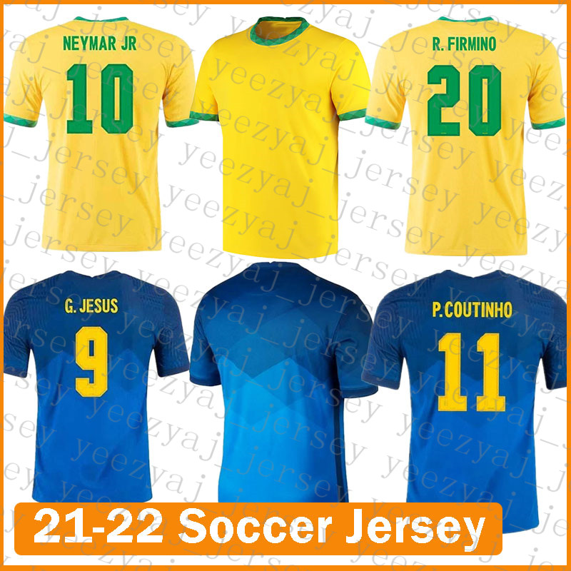 

21 22 Soccer Jersey Brazils Football Shirt P.COUTINHO FIRMINO NERES RICHARLISON G.JESUS T.SILVA CASEMIRO MARCELO DANI ALVES Fabinho Ederson Marquinhos Lavender, Mens-baxi