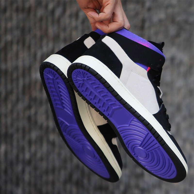 

Zoom Comfort Basketball shoes mens sneakers jumpman 1s University Blue Hyper Royal fashion men Outdoor Sports Trainers 7-12