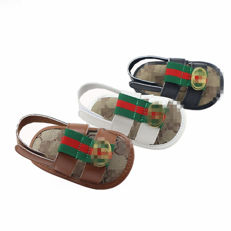 

Rome Style Soft Leather Baby Sandals Toddlers Summer Little Shoes for Girls Boys 0-18M Sandals Newborns Non-slip First Walkers