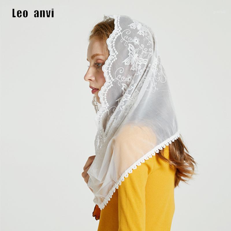 

Scarves Leo Anvi Light Ivory White Black Butterfly Embroidered Lace Scarf Vintage Infinity Veil Chapel Mantilla Latin Mass, Blue;gray