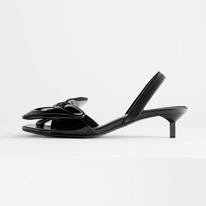 

Summer Brand Design Vintage Fashion Casual Sandals High Heels Chic Ladies Shoes Party Women Dress, Black