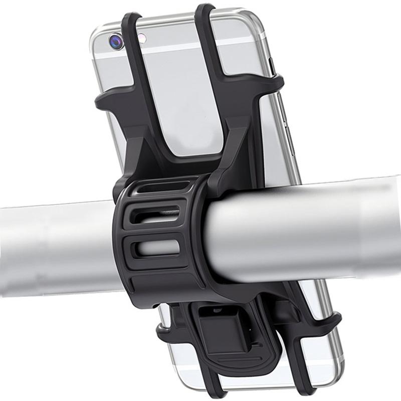 

Cell Phone Mounts & Holders Silicone Bike Handlebar Holder Adjustable Pull Button Anti- Bicycle Cellphone Mount Bracket