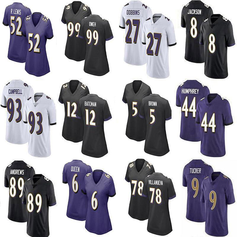 

8 Lamar Jackson 12 Rashod Bateman Custom Football jerseys 89 Mark Andrews 9 Justin Tucker 7 Trace McSorley 20 Ed Reed 93 Calais Campbell 24 Marcus Peters DeShon Elliott, Mens