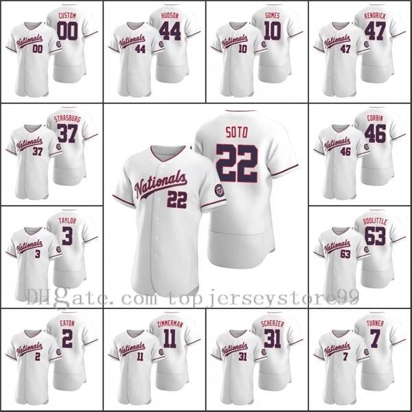 

High-Quality Washington\rNationals Men 22 Juan Soto 31 Max Scherzer 37 Stephen Strasburg Custom Women Youth White Authentic 2020 Alternate Team Jersey Breathable