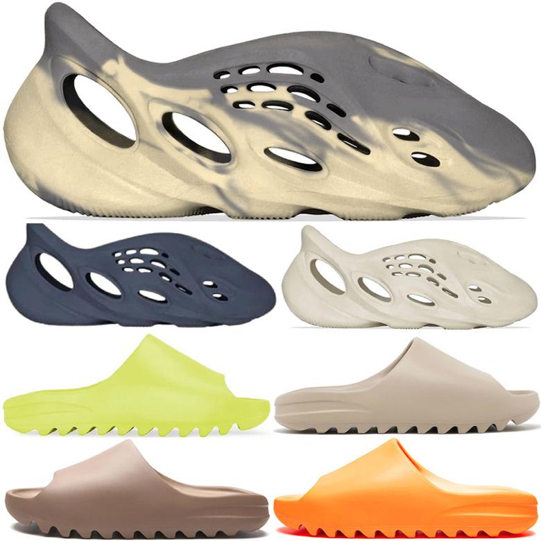 

Ventilation Sandals Hole Shoes Men Slides Slipper size 13 Cream Clay Sand Ararat Mineral Blue Beach Enflame Orange Soot Bone Core Designers Summer Runner Green Pure, Resin