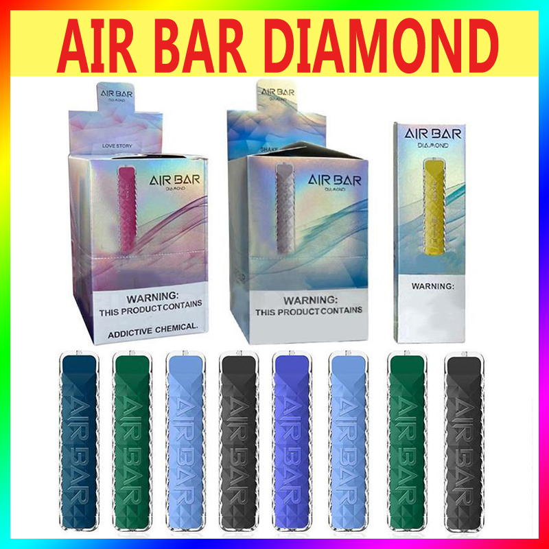 

Factory Outlet Air Bar Diamond Disposable Vape E Cigarette Pen Pod Device Built-in 380mah battery Pods 500 puffs Dab Starter Kit