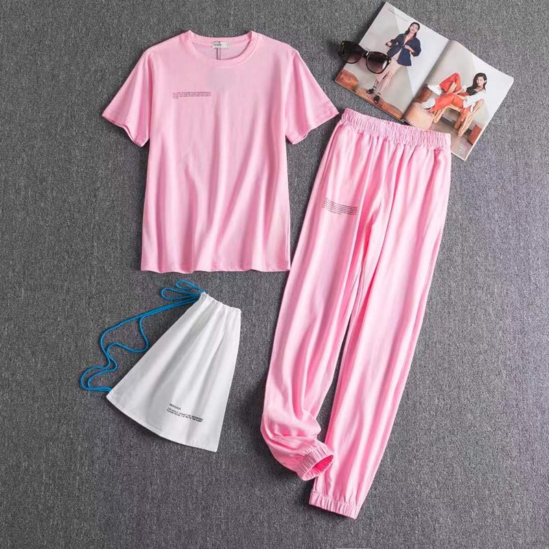 

Designer summer women's sportswear Tracksuits Women Two Piece Pants Set Outfits Letter solid color short sleeve trousers sports suit men's fashion tracksuit