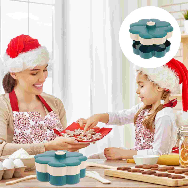 

Gift Wrap 1pc Double Layers Dried Fruit Platter Nut Serving Tray