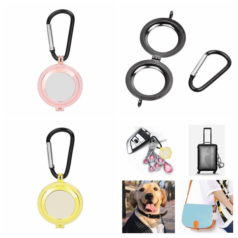 

Keychains Openable Air Tag Case For Key Backpack Keychain Protective Shell Airtag Locator Tracker Cover Anti Lost Carabiner Clip