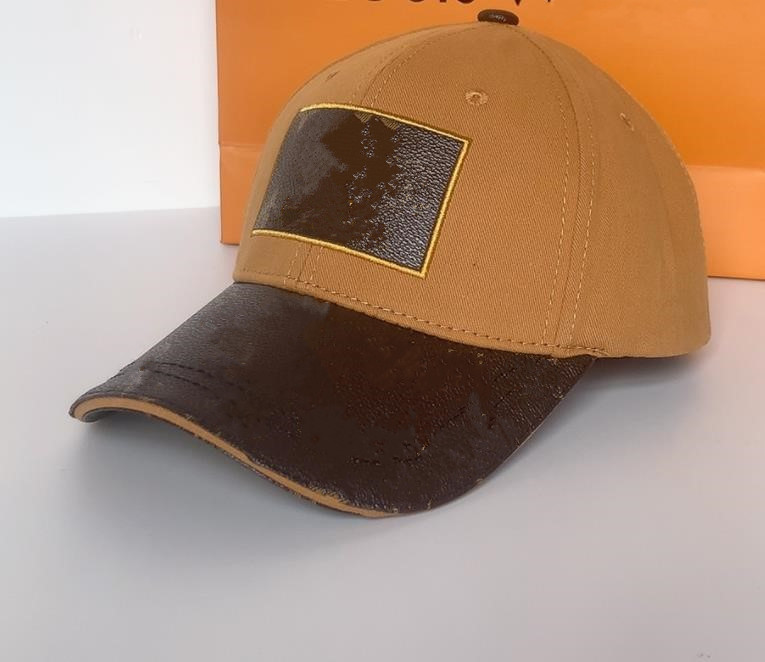 

High quality Cotton baseball caps Mens classic Designer Floral letter Printed Ball caps summer women sun hats outdoor adjustable Snapback Cap girls cute visor, Brown