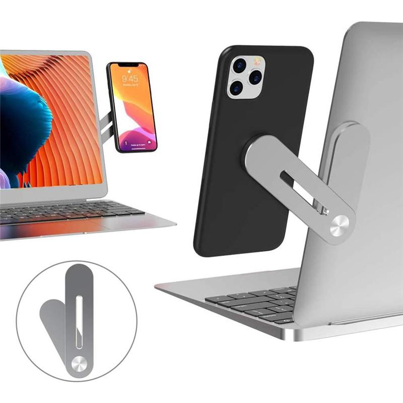 

Cell Phone Mounts & Holders Magnetic Mount Side Clip For Laptop Fixed On Flat And Monitor Or Stand Smartphone