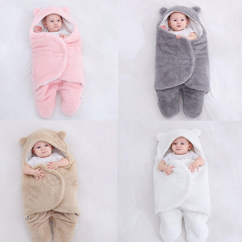 

High Quality born Baby Sleeping Bags Cotton Wrap Blankets for Babies Thicken Cocoon for Baby born Sleepsack 0-9M 4688 Q2