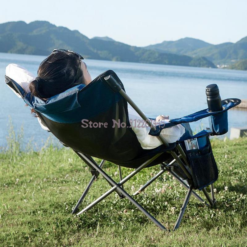 

Camp Furniture Outdoor Folding Chair Portable Lunch Break Recliner Backrest Fishing Camping