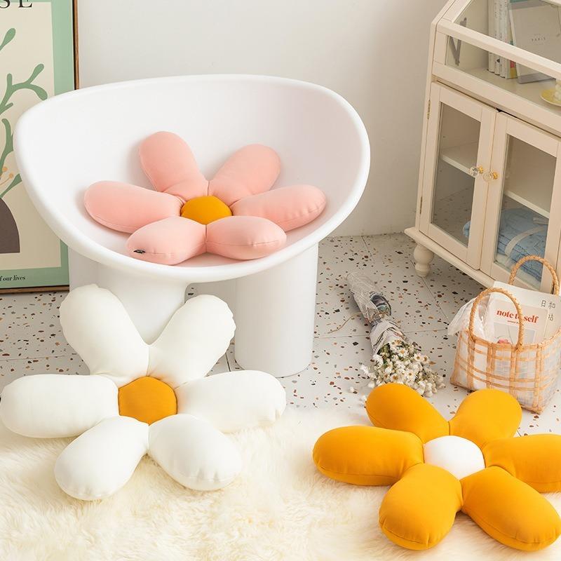 

Pillows Sunflower Daisy Room Infant Baby Pillow Six Petal Flower Simple Home Living Decoration Sofa Cushion Pography Props